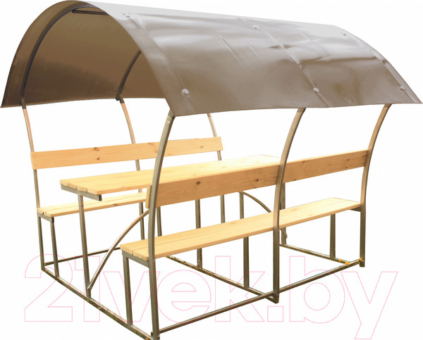 Изображение товара Беседка ВЕЛЕС Астра 2м с покрытием (тонированный)