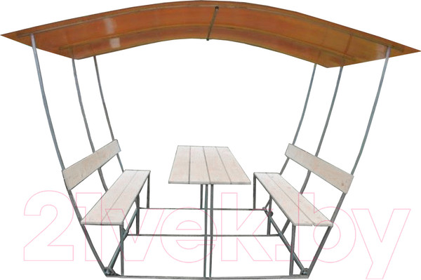 Изображение товара Беседка ВЕЛЕС Тюльпан 2м с покрытием (бронзовый)