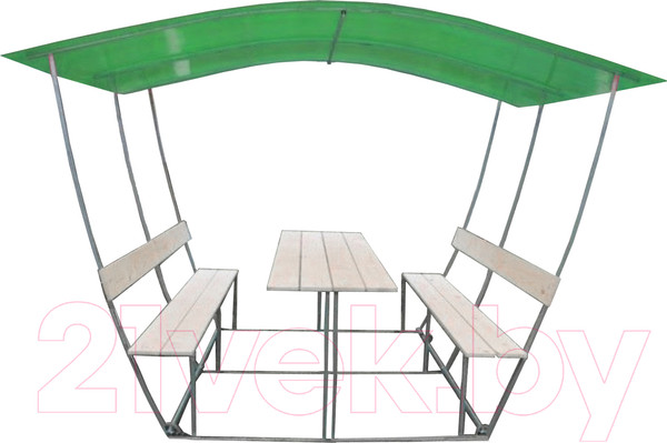Изображение товара Беседка ВЕЛЕС Тюльпан 2м с покрытием (зеленый)