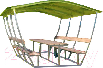 Изображение товара Беседка ВЕЛЕС Тюльпан 3м с покрытием (желтый)