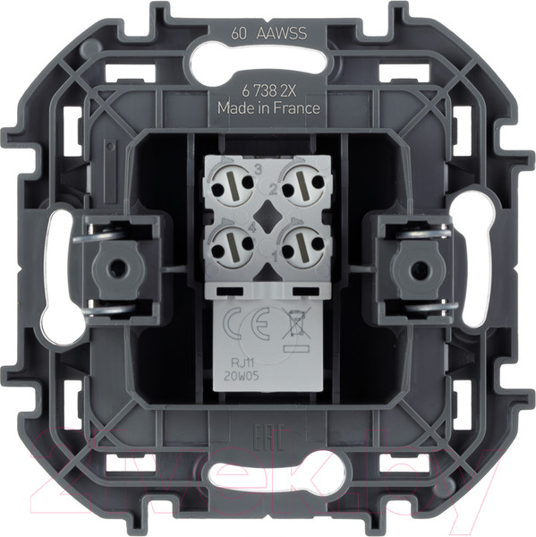 Изображение товара Розетка Legrand Inspiria 673822 (алюминий)