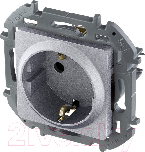 Изображение товара Розетка Legrand Inspiria 673722 (алюминий)