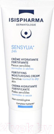 Изображение товара Крем для лица ISISPHARMA Sensylia 24h Увлажняющий укрепляющий д/чувств нормал обезвож кож (40мл)