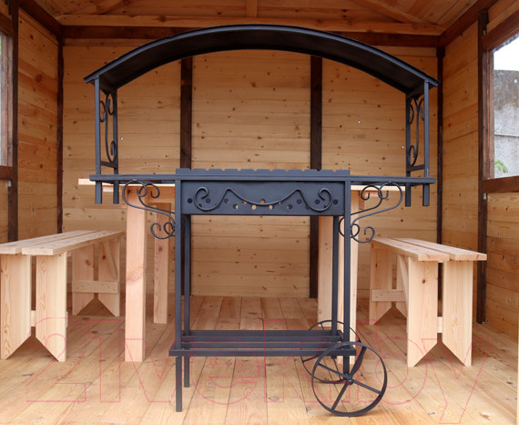 Изображение товара Мангал КомфортПром Асгард с крышей / 10013108