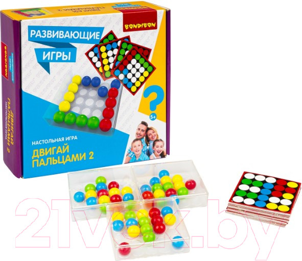 Изображение товара Развивающая игра Bondibon Двигай пальцами 2 / ВВ5055