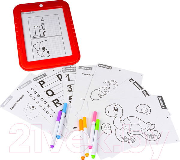 Изображение товара Доска для рисования Bondibon Планшет для рисования с обучающими карточками / ВВ5172