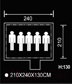 Изображение товара Палатка Acamper Monodome 2021 (XL, синий)