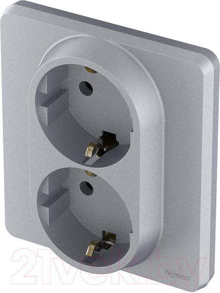Изображение товара Розетка Legrand Inspiria 673752 (алюминий)