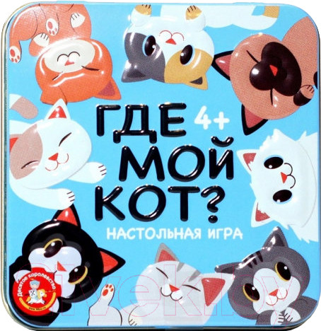 Изображение товара Настольная игра Десятое королевство Пластиковые кубики. Где мой кот? / 03569