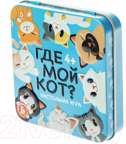 Изображение товара Настольная игра Десятое королевство Пластиковые кубики. Где мой кот? / 03569