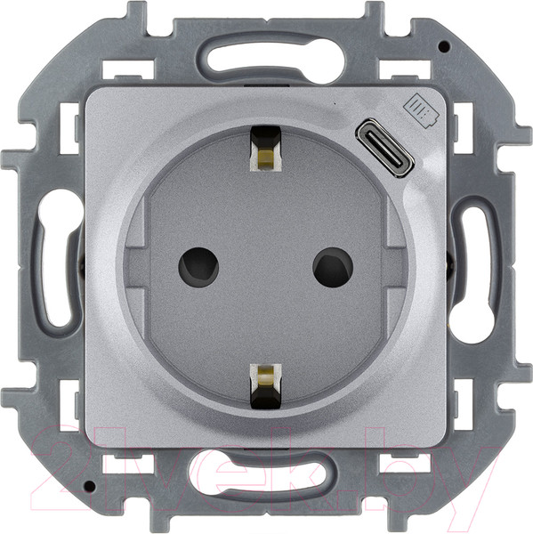 Изображение товара Розетка Legrand Inspiria 673772 (алюминий)