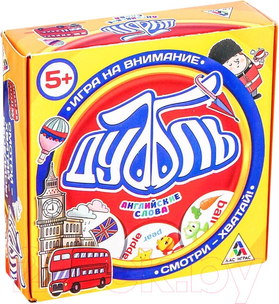 Изображение товара Настольная игра Лас Играс Дуббль. Английские слова / 2579446
