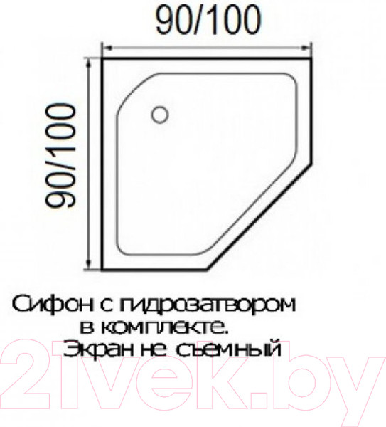 Изображение товара Душевой поддон Wemor 100/14 P