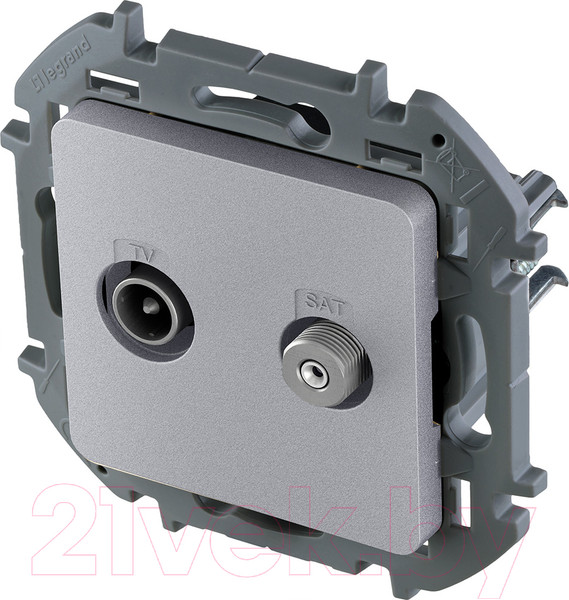 Изображение товара Розетка Legrand Inspiria 673882 (алюминий)