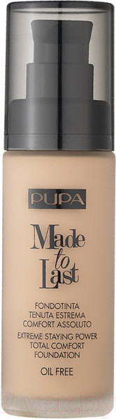 Изображение товара Тональный крем Pupa Made To Last Extreme Total Comfort Foundation SPF30 тон 002 (30мл)