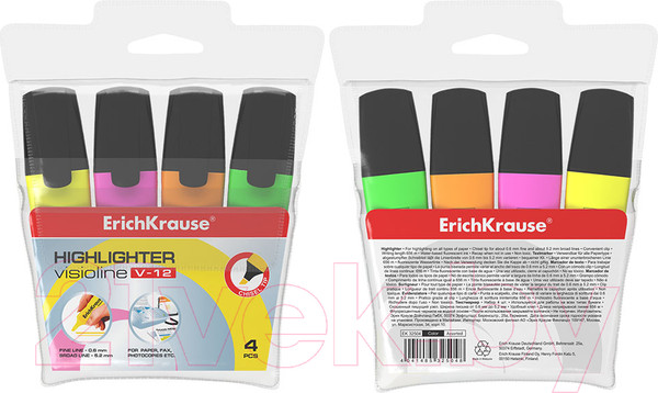 Изображение товара Набор маркеров Erich Krause Visioline V-12 / 32504