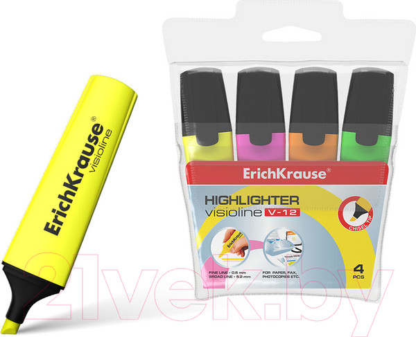 Изображение товара Набор маркеров Erich Krause Visioline V-12 / 32504