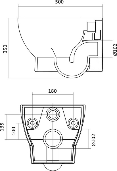 Изображение товара Унитаз подвесной с инсталляцией Santek Нео 1.WH30.2.463