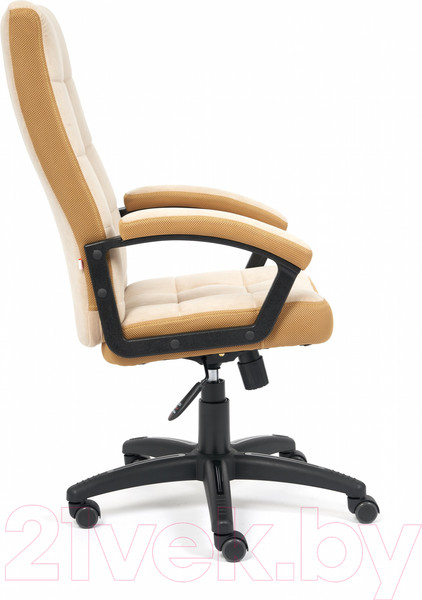 Изображение товара Кресло офисное Tetchair Trendy флок/ткань (бежевый/бронзовый)