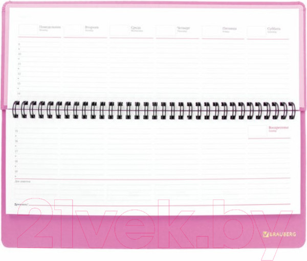 Изображение товара Планинг Brauberg Select / 111697 (розовый)