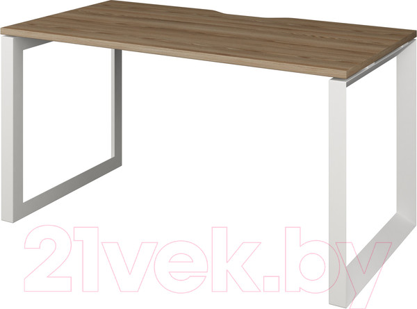 Изображение товара Письменный стол Программа Техно Аргентум-МП НТМП.О-140 (дуб сафари/белый)
