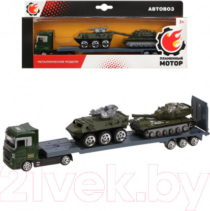 Изображение товара Автовоз игрушечный Пламенный мотор Военная техника / 870393