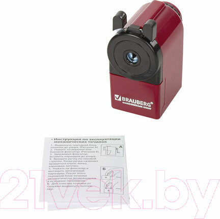 Изображение товара Точилка Brauberg JET / 222517 (черный/бордовый)