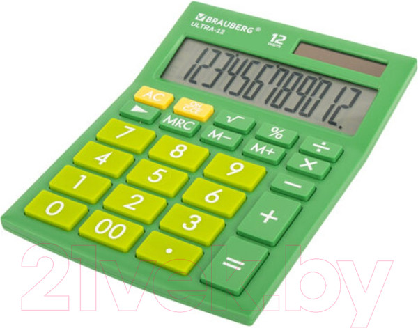 Изображение товара Калькулятор Brauberg ULTRA-12-GN / 250493 (зеленый)