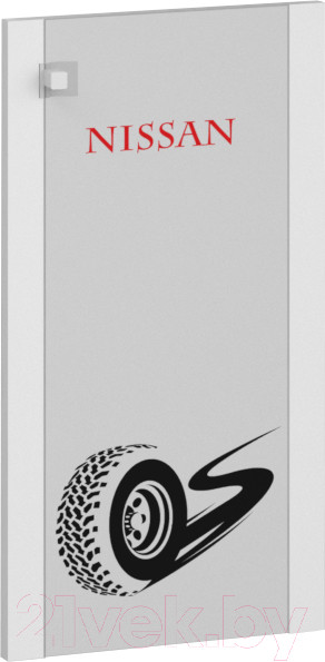 Изображение товара Дверца мебельная Премиум Смарти (белый/машинки)