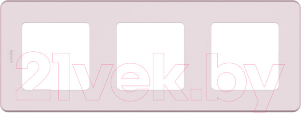 Изображение товара Рамка для выключателей и розеток Legrand Inspiria 673954 (розовый)