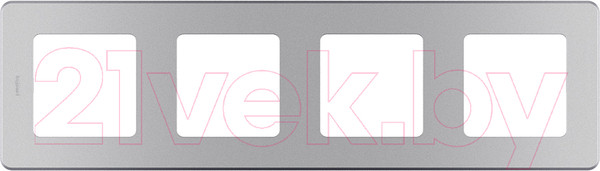 Изображение товара Рамка для выключателей и розеток Legrand Inspiria 673962 (алюминий)