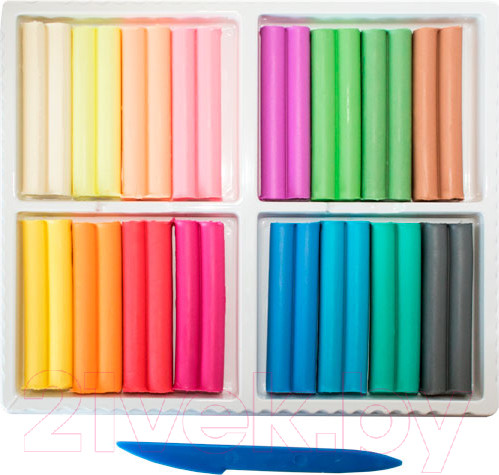 Изображение товара Пластилин ЛУЧ Школа творчества / 29С 1772-08 (16цв)