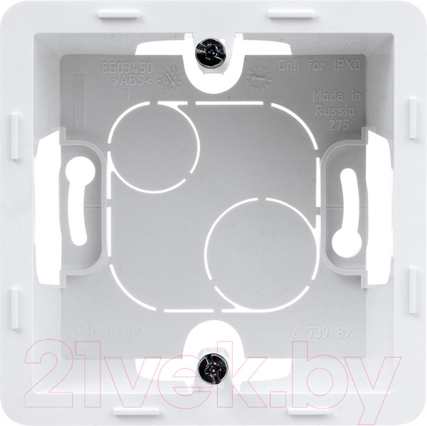 Изображение товара Коробка открытого монтажа Legrand Inspiria 673980 (белый)