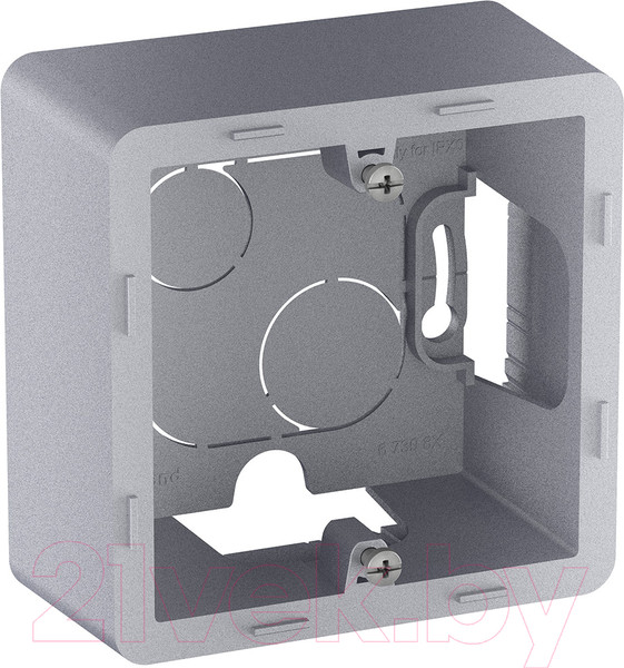 Изображение товара Коробка открытого монтажа Legrand Inspiria 673982 (алюминий)