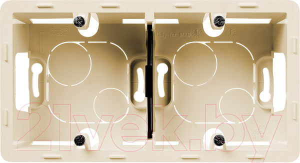 Изображение товара Коробка открытого монтажа Legrand Inspiria 673991 (слоновая кость)