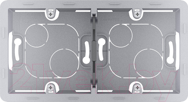 Изображение товара Коробка открытого монтажа Legrand Inspiria 673992 (алюминий)