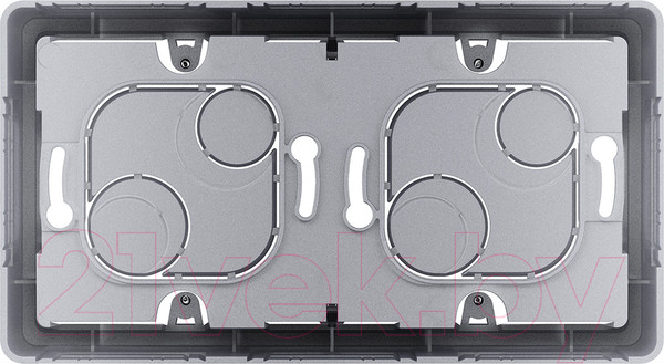 Изображение товара Коробка открытого монтажа Legrand Inspiria 673992 (алюминий)
