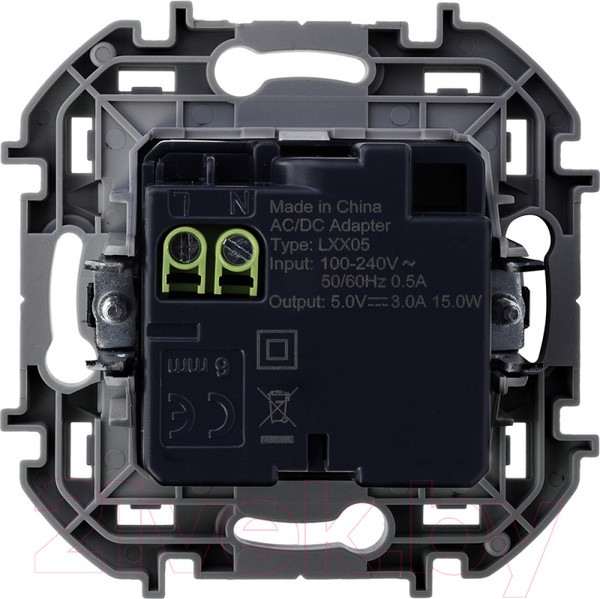 Изображение товара Розетка Legrand Inspiria 673762 (алюминий)