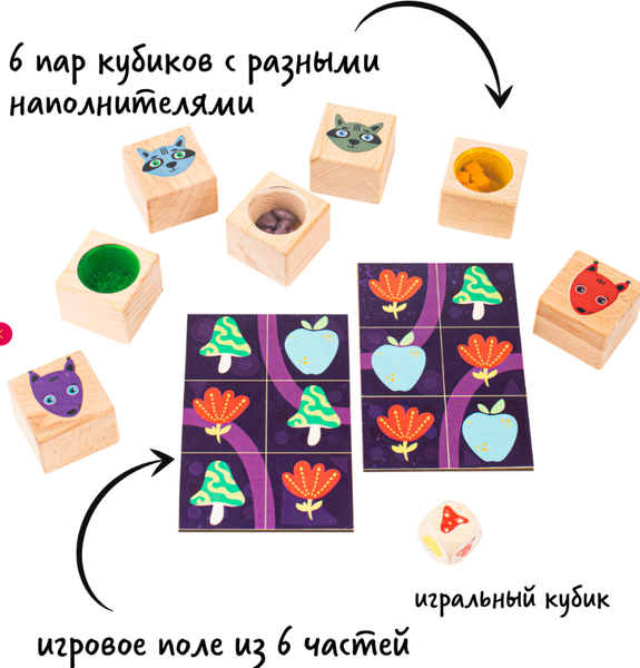 Изображение товара Настольная игра Простые правила Звуковое мемори / BD-1005