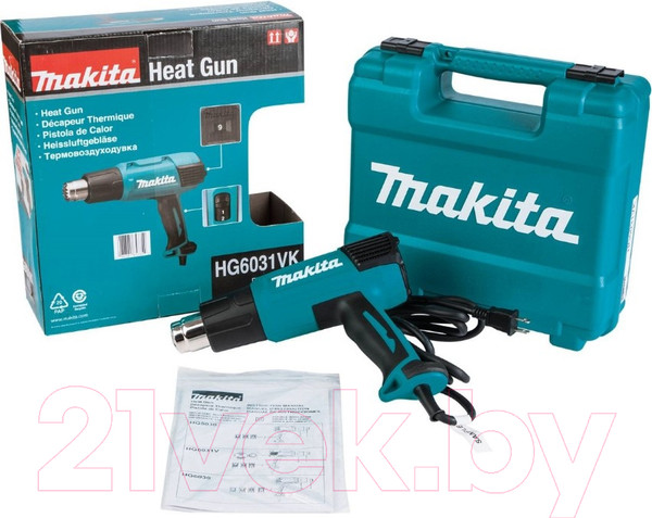Изображение товара Профессиональный строительный фен Makita HG 6031 VK (HG6031VK)