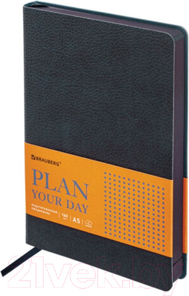 Изображение товара Ежедневник Brauberg Stylish / 126223 (синий) (синий)