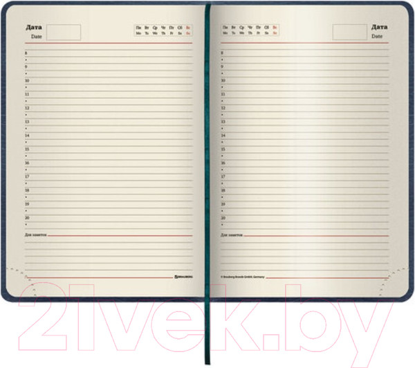 Изображение товара Ежедневник Brauberg Stylish / 126223 (синий) (синий)