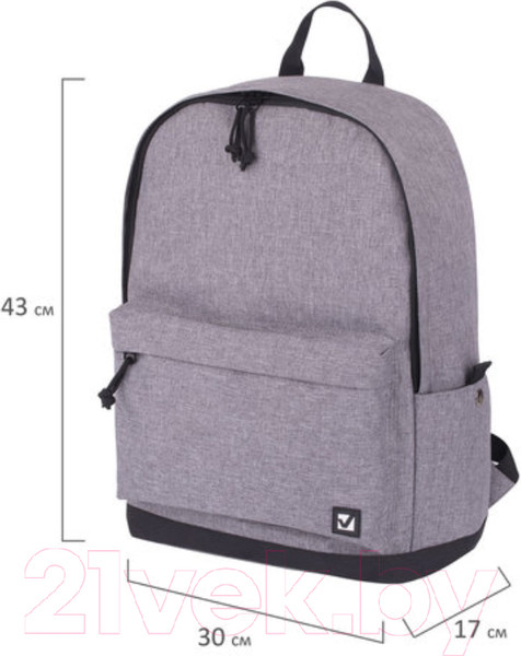 Изображение товара Рюкзак Brauberg Melange / 228842 (серый)