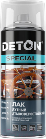 Изображение товара Лак яхтный Deton Special Алкидный универсальный (520мл, глянцевый)