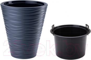 Изображение товара Кашпо Formplastic Sahara Dunes / 2722-014 (антрацит)