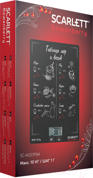 Изображение товара Кухонные весы Scarlett SC-KS57P94