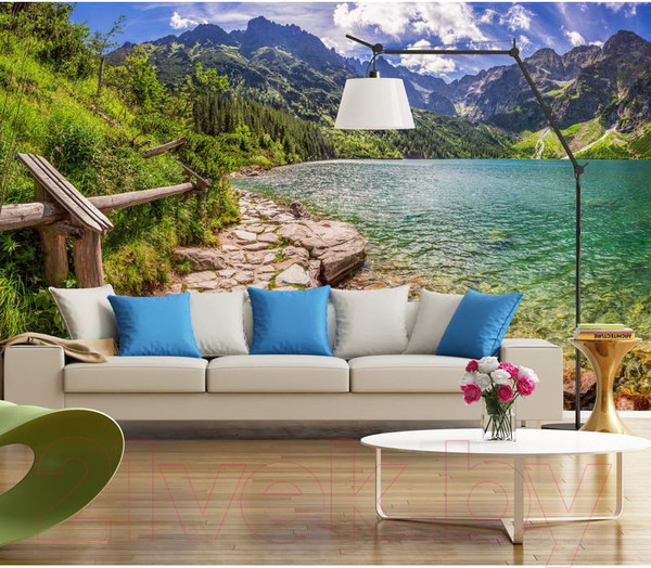 Изображение товара Фотообои листовые Citydecor Озеро в горах (300x150)