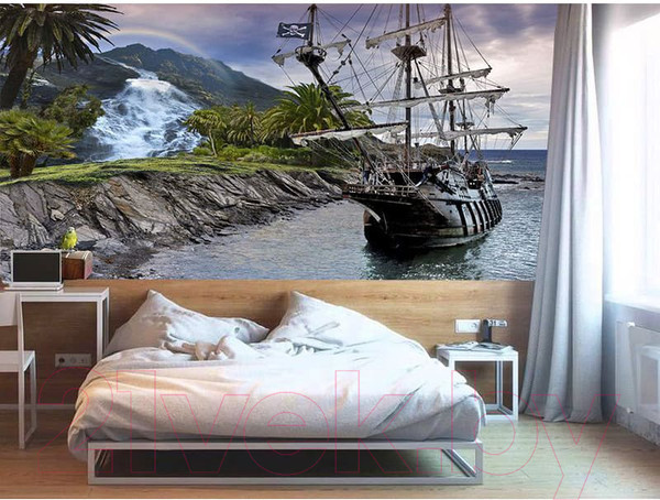 Изображение товара Фотообои листовые Citydecor Пиратский корабль (300x150)