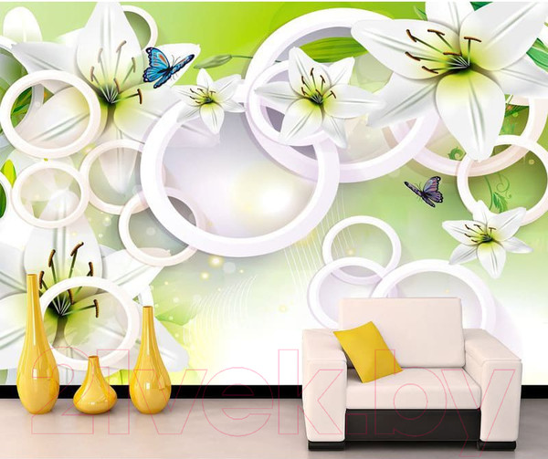 Изображение товара Фотообои листовые Citydecor Круги 3D (300x254)