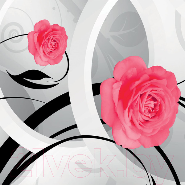 Изображение товара Фотообои листовые Citydecor Цветочный декор 3D (300x254)